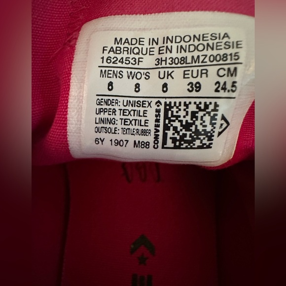 Converse All Star Purple Canvas Shoes - Picture 7 of 8